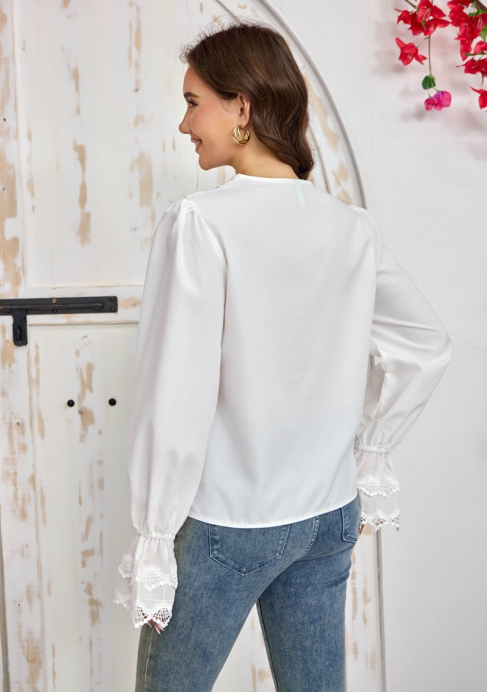 Stylish Flared Sleeves Shirt